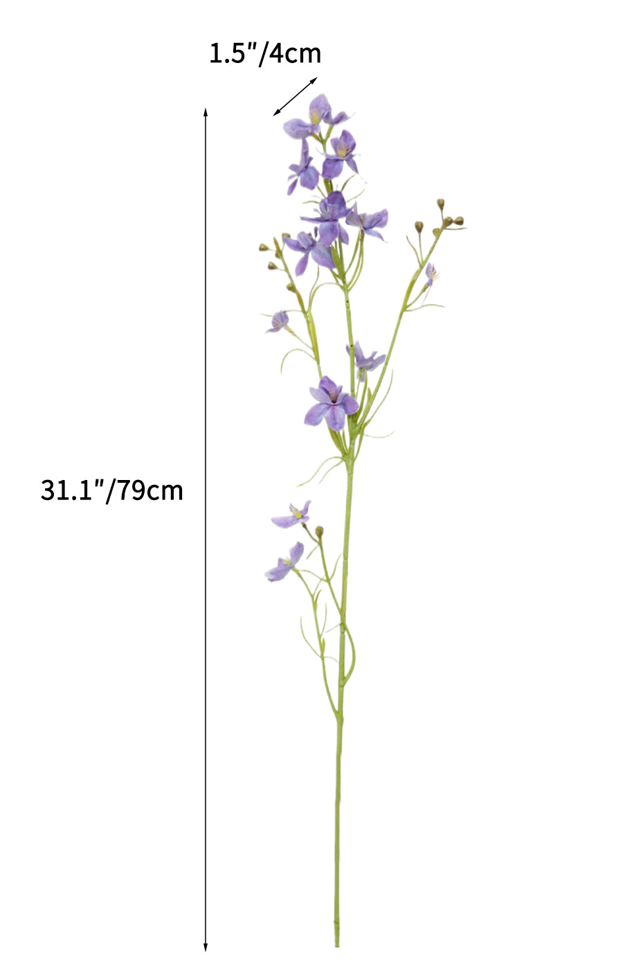 Fake Larkspur Artificial Flowers -31.1"