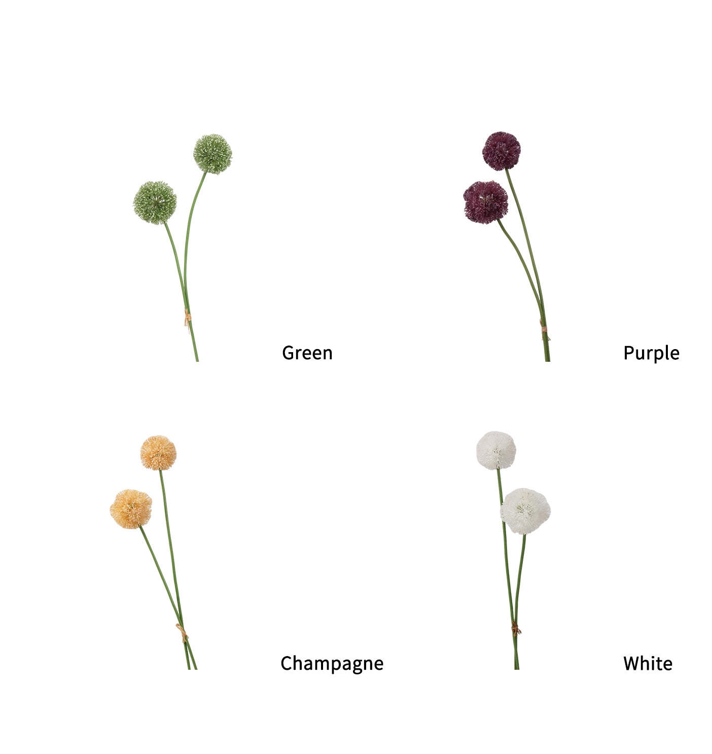 Faux Allium Stem - 22.8"