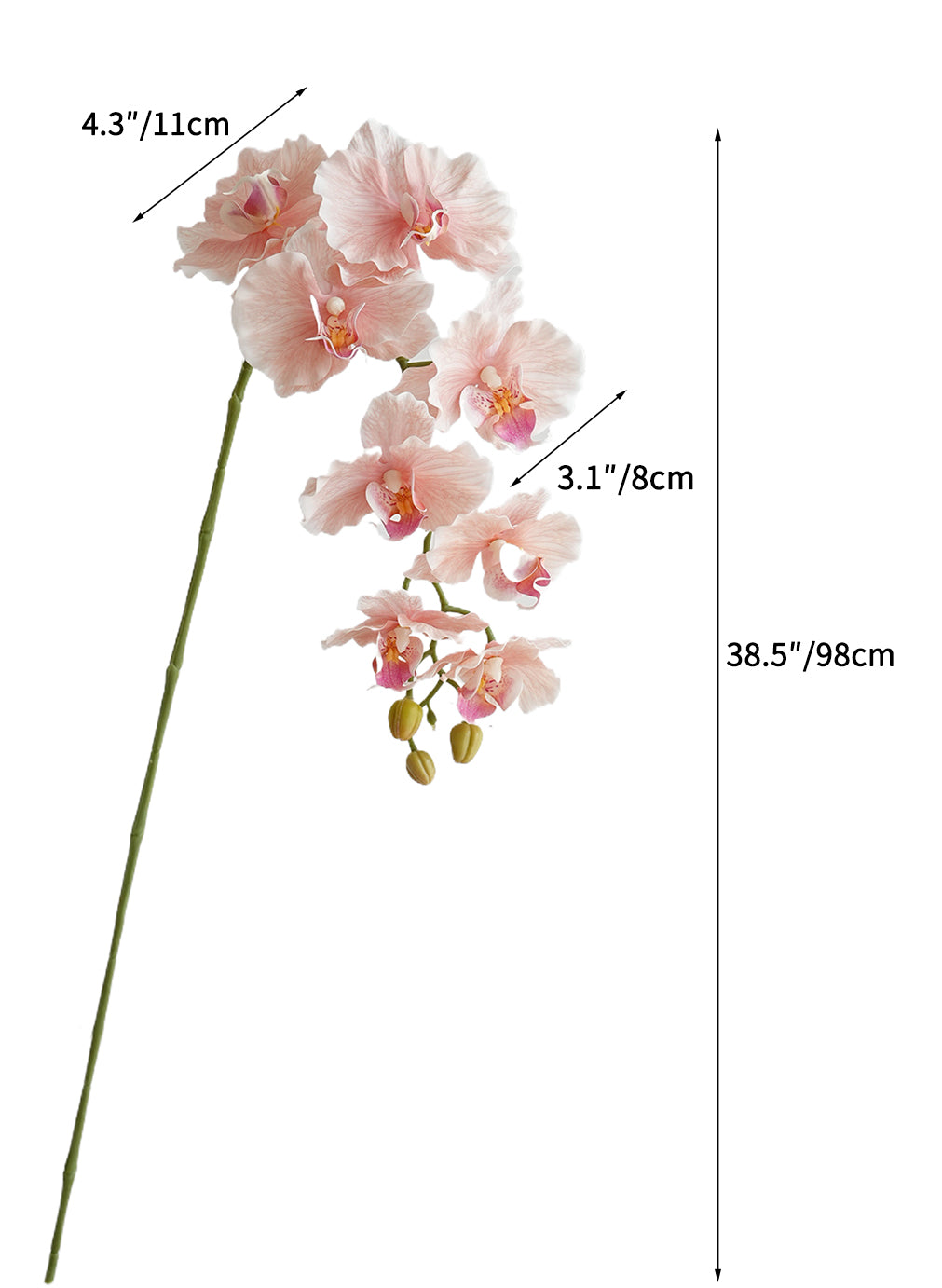 Colorful Artificial Phalaenopsis Orchids-38.5"
