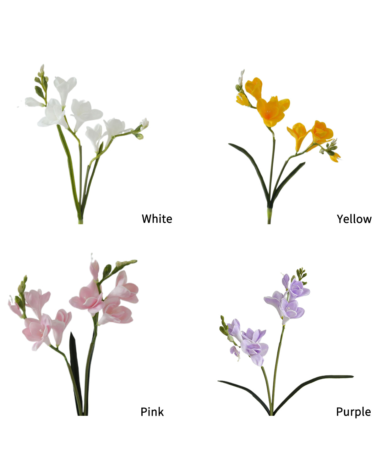 Artificial Freesia Flowers Imitation Hosta Flowers -21.6