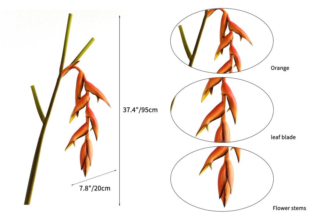 High-end Customized Artificial Hanging Birds of Paradise Flowers - 37.4"