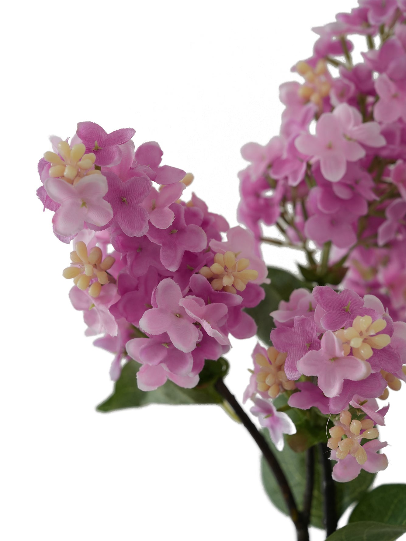 Artificial lilac flowers with short branches- 15.3"