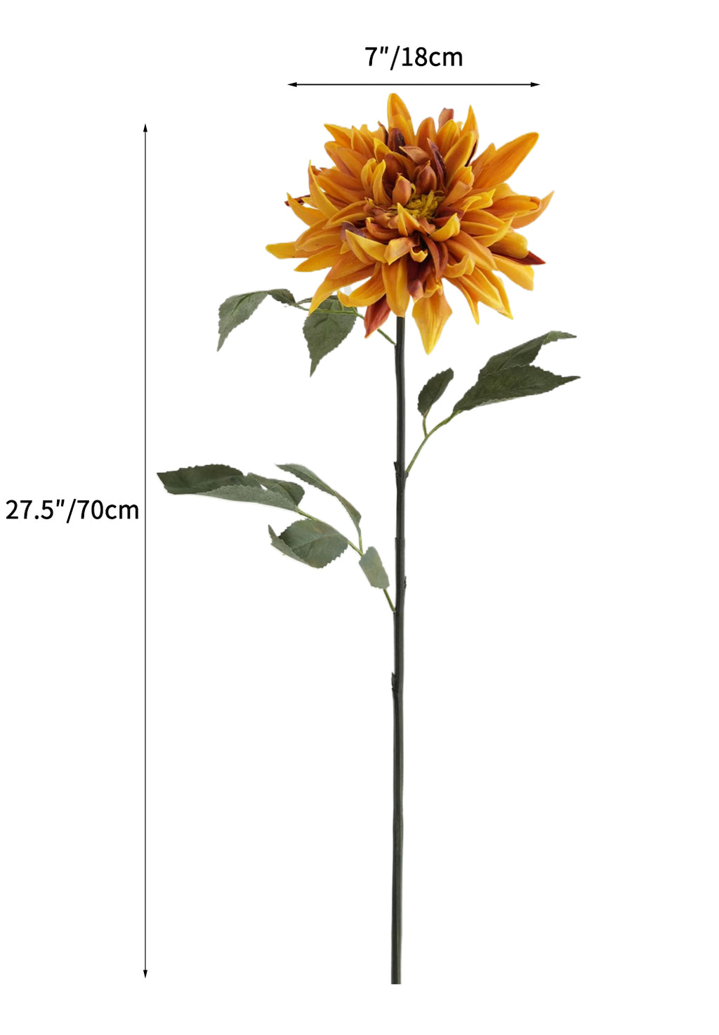 Artificial dahlias with a real touch-27.5"