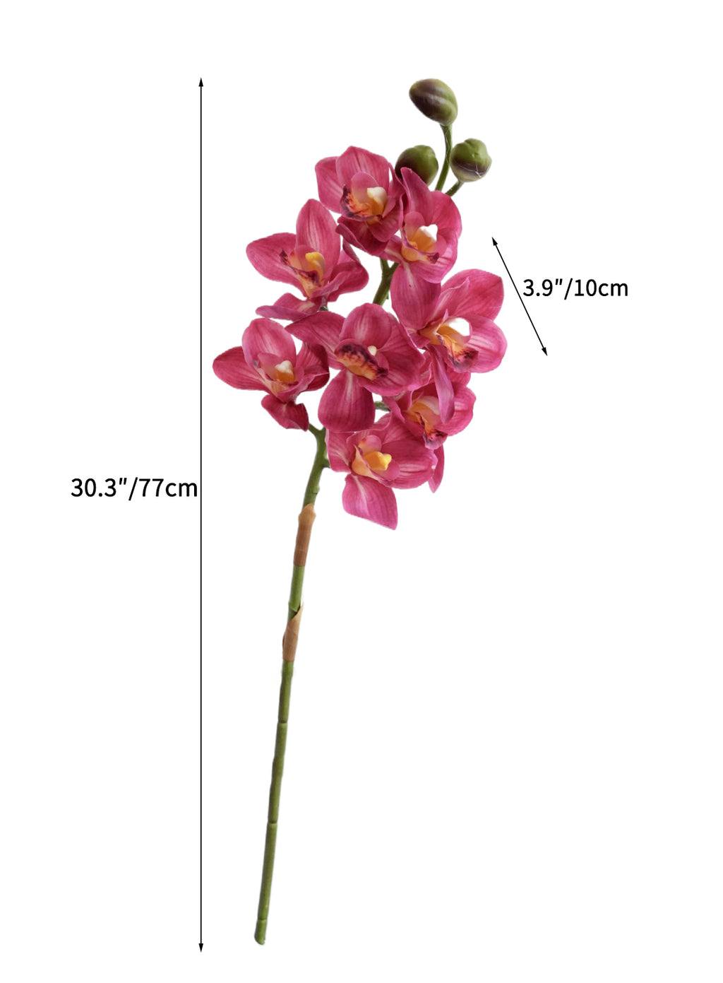 Large Natural Touch Artificial Cymbidium Orchids -30.3"