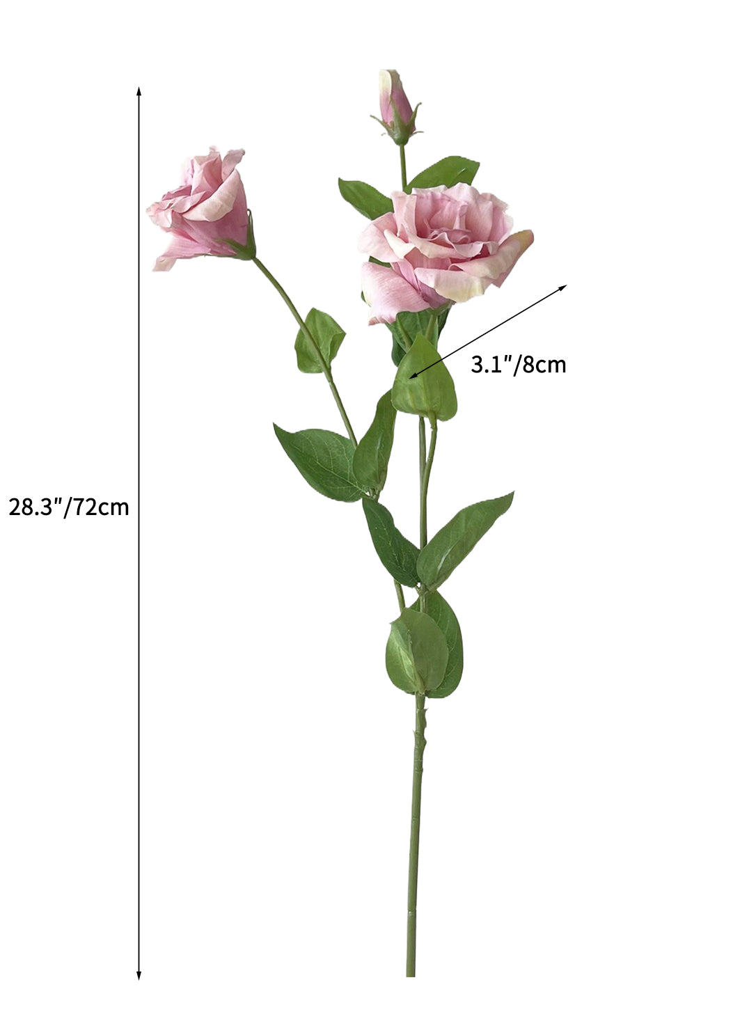 Artificial Eustoma Flowers with Real Touch Effect- 28.3