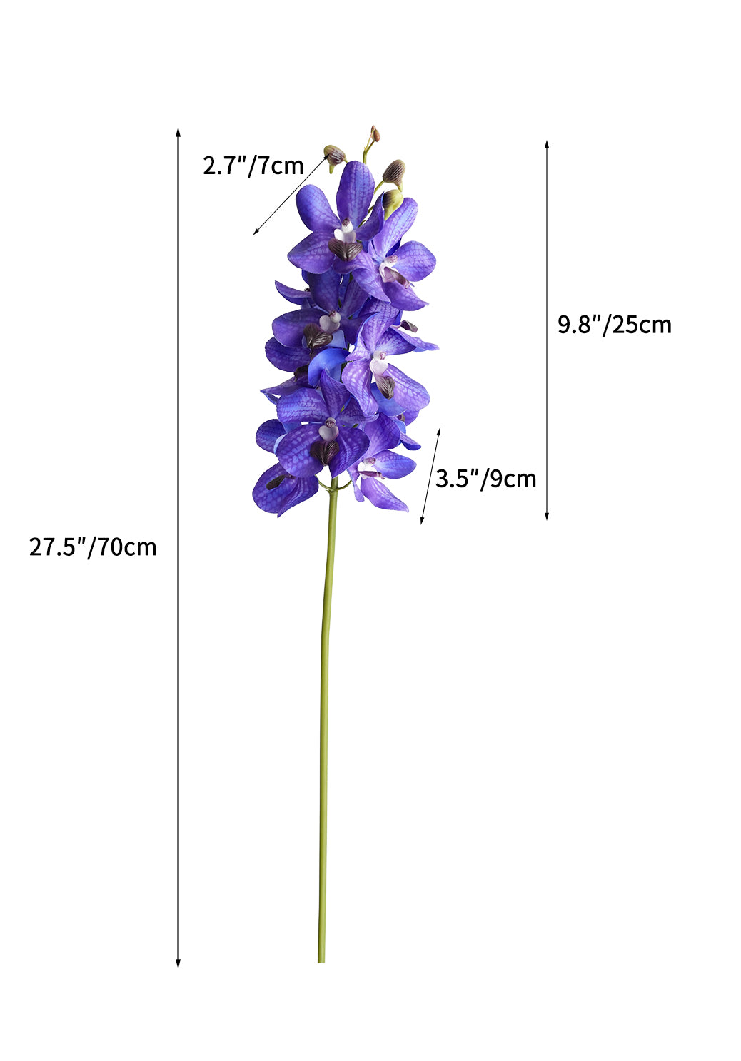 Artificial Vanda with lifelike touch -27.5"