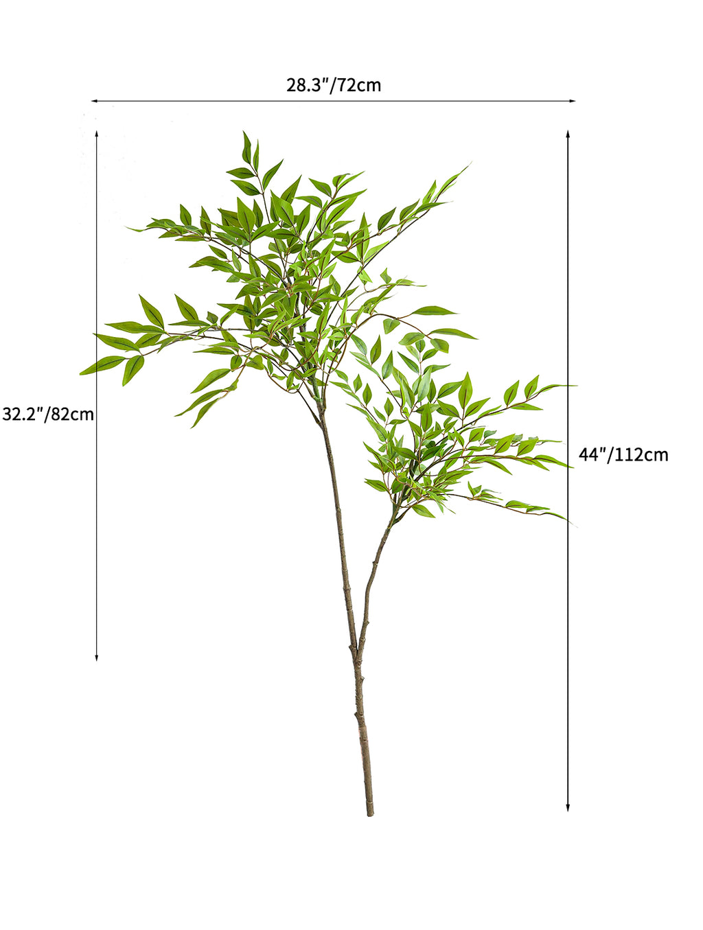 Artificial Nandina domestica with large branches - 44"