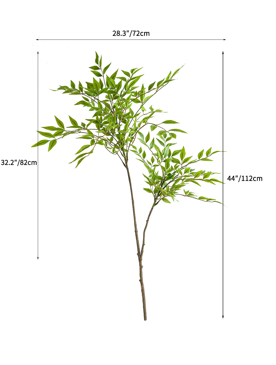 Artificial Nandina domestica with large branches - 44"