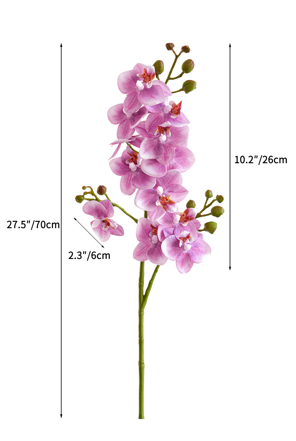 Real Touch Lavender Artificial Phalaenopsis Orchid  -27.5"