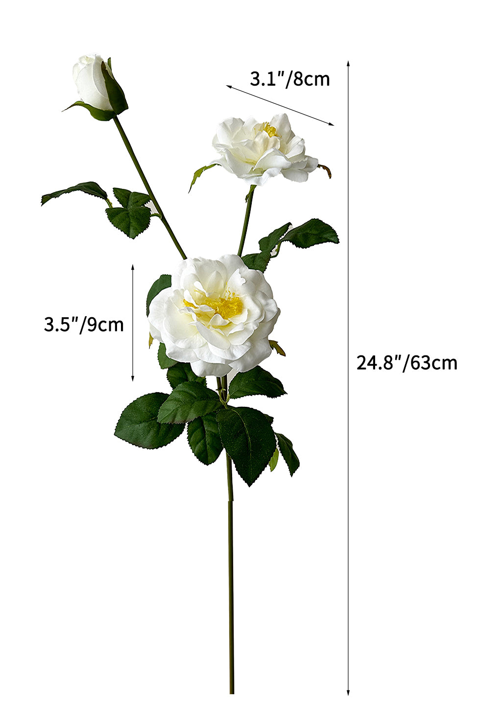 Artificial Rosa chinensis  -24.8"