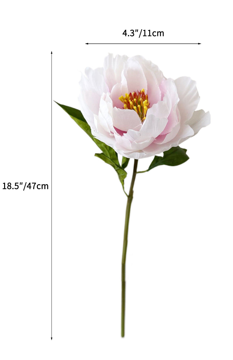 Artificial Peony Flowers in Oil Painting Look  -18.5"