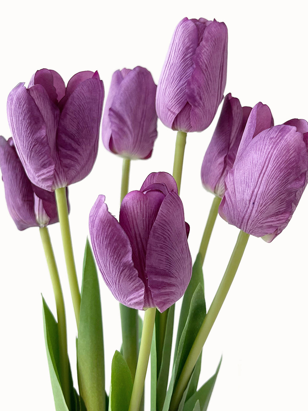 Real Touch Artificial Flowers Fake Tulips -18.8"