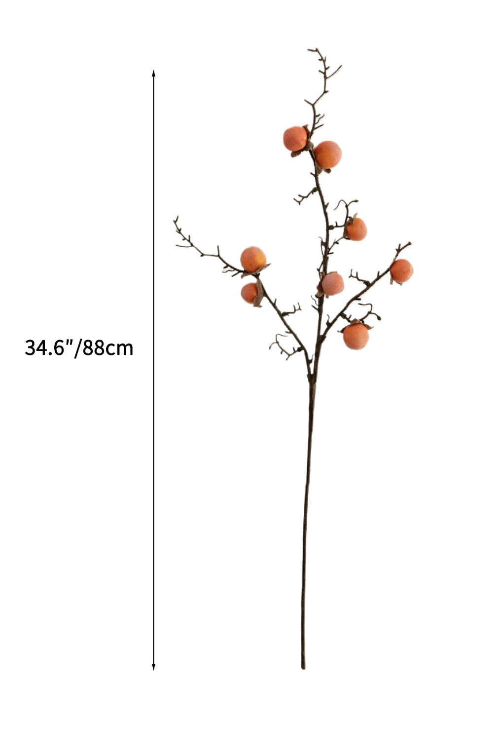 Faux Persimmon Fruits-34.6"