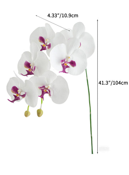 Faux Real Touch Orchids in White -41.3"