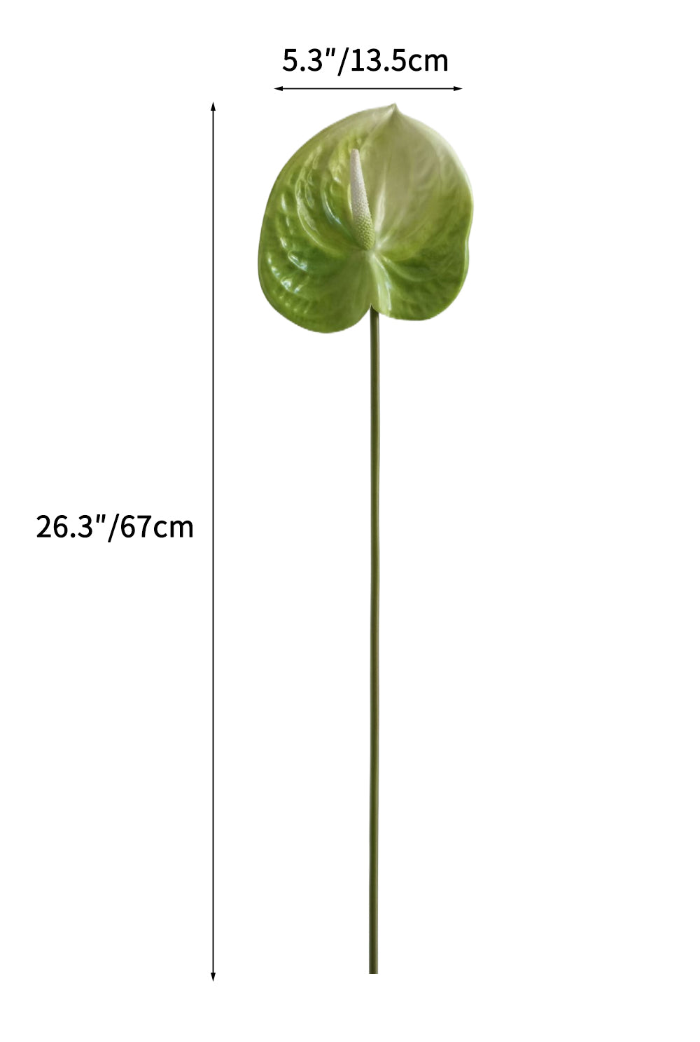Large-sized artificial Anthurium flowers-26.3 "