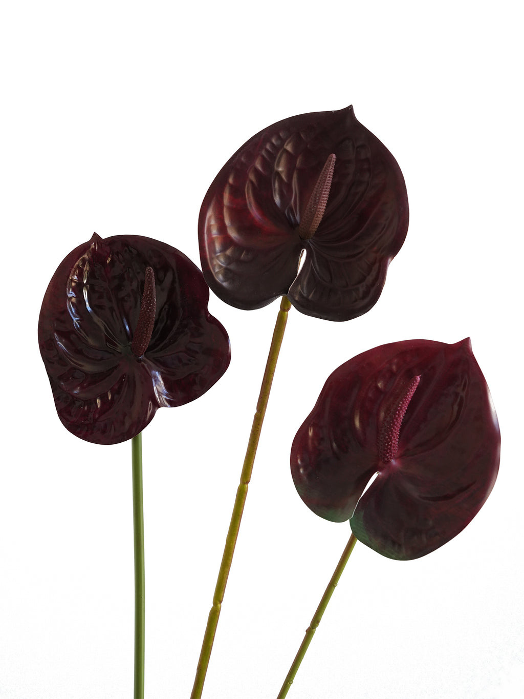 Small-sized artificial Anthurium flowers- 22.4"
