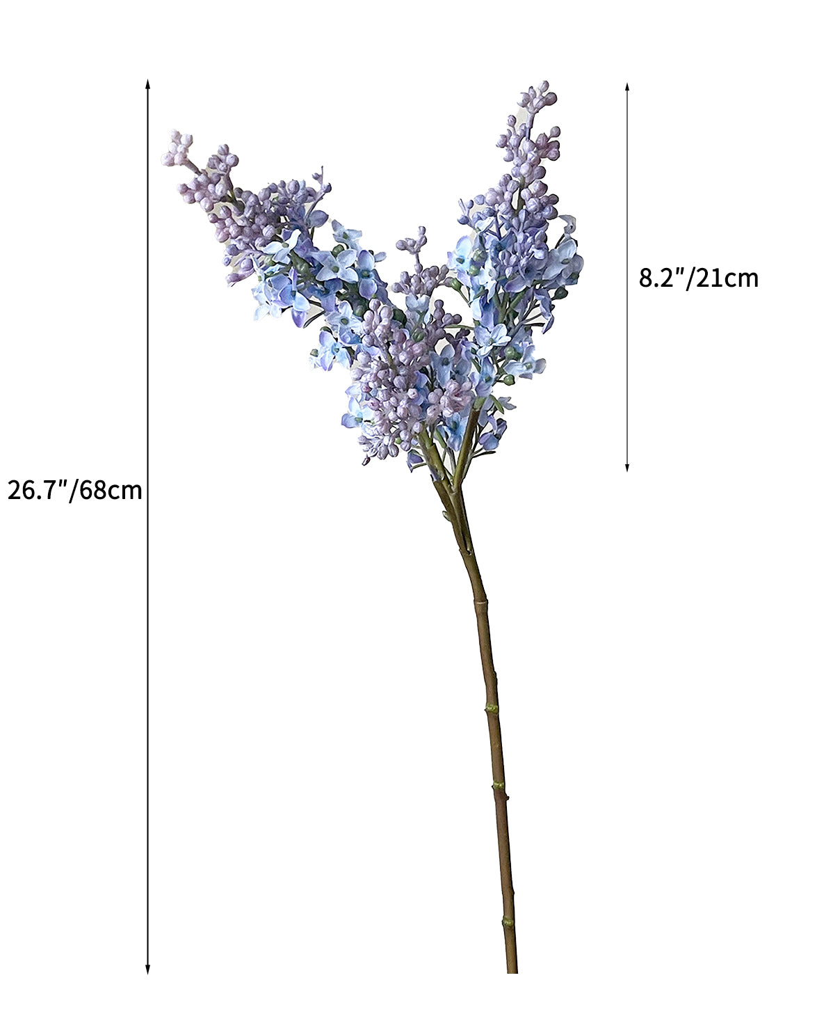 High-end and luxurious artificial lilac flowers- 26.77"