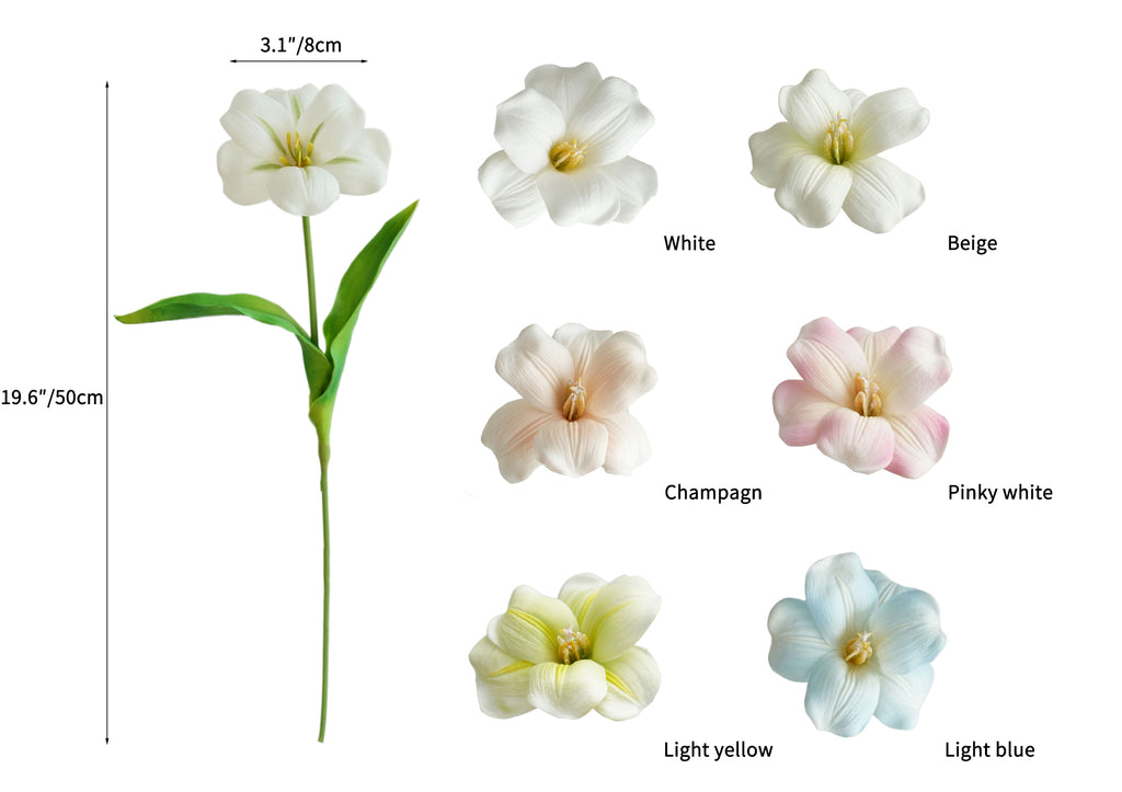 Artificial flowering tulips with a realistic tactile feel-19.6"