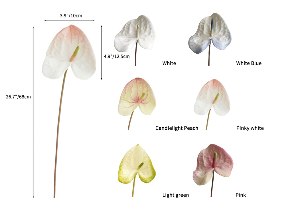 High-end Artificial Tropical Anthurium Flowers- 26.7"