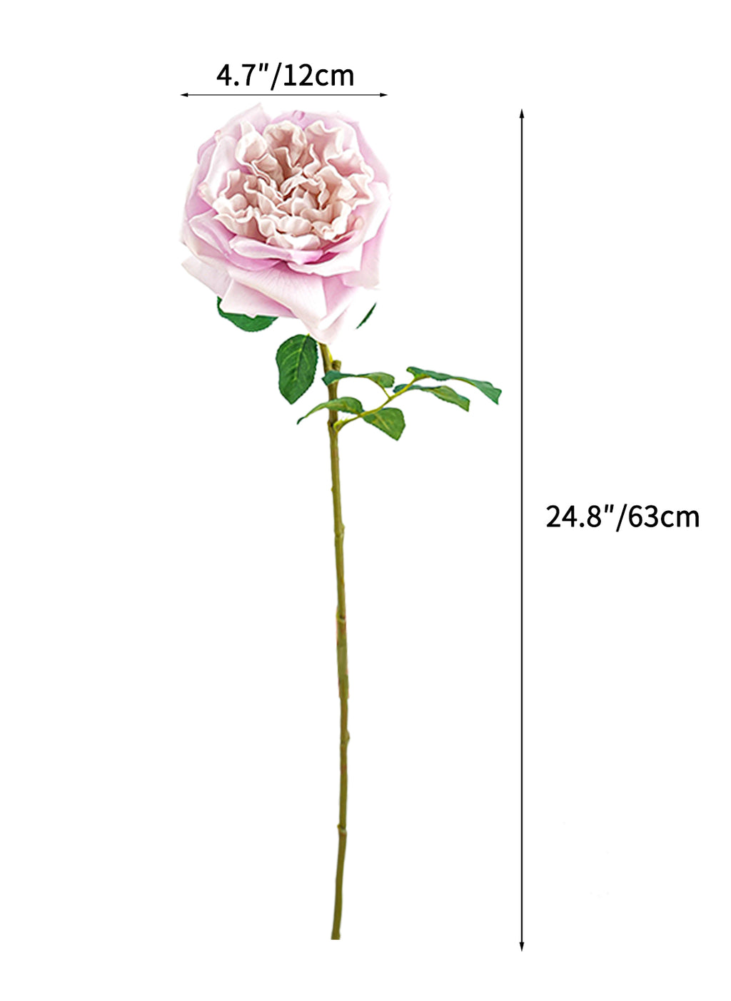 Luxurious artificial purple roses- 24.8"