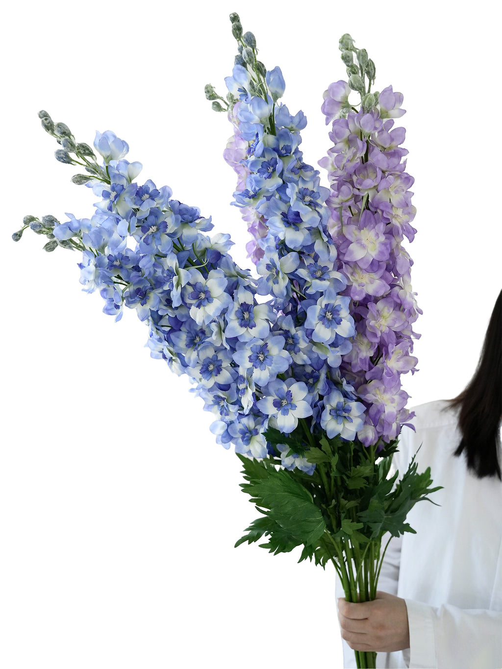 Artificial Larkspur in Dreamy Blue - Purple  -44.5"