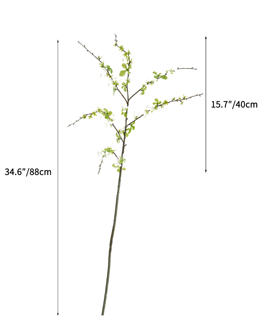 Artificial Fake Flowers Faux Snow Willow -34.6"