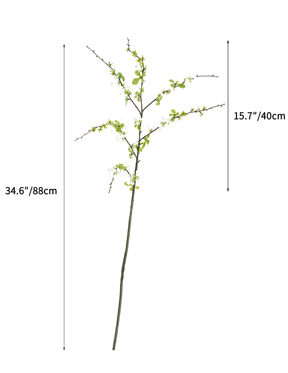 Artificial Fake Flowers Faux Snow Willow -34.6"