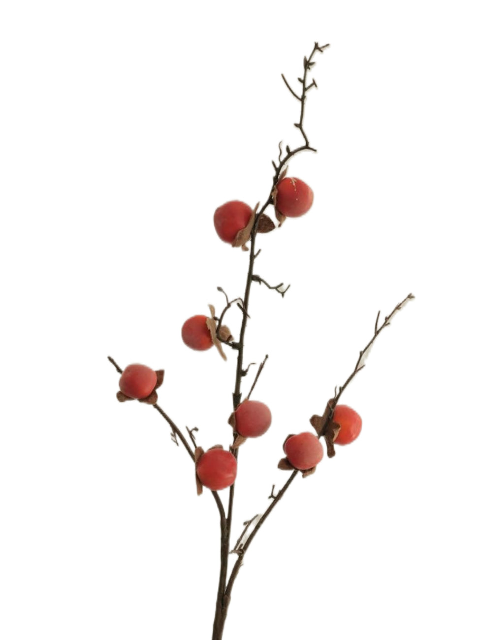 Faux Persimmon Fruits-34.6"