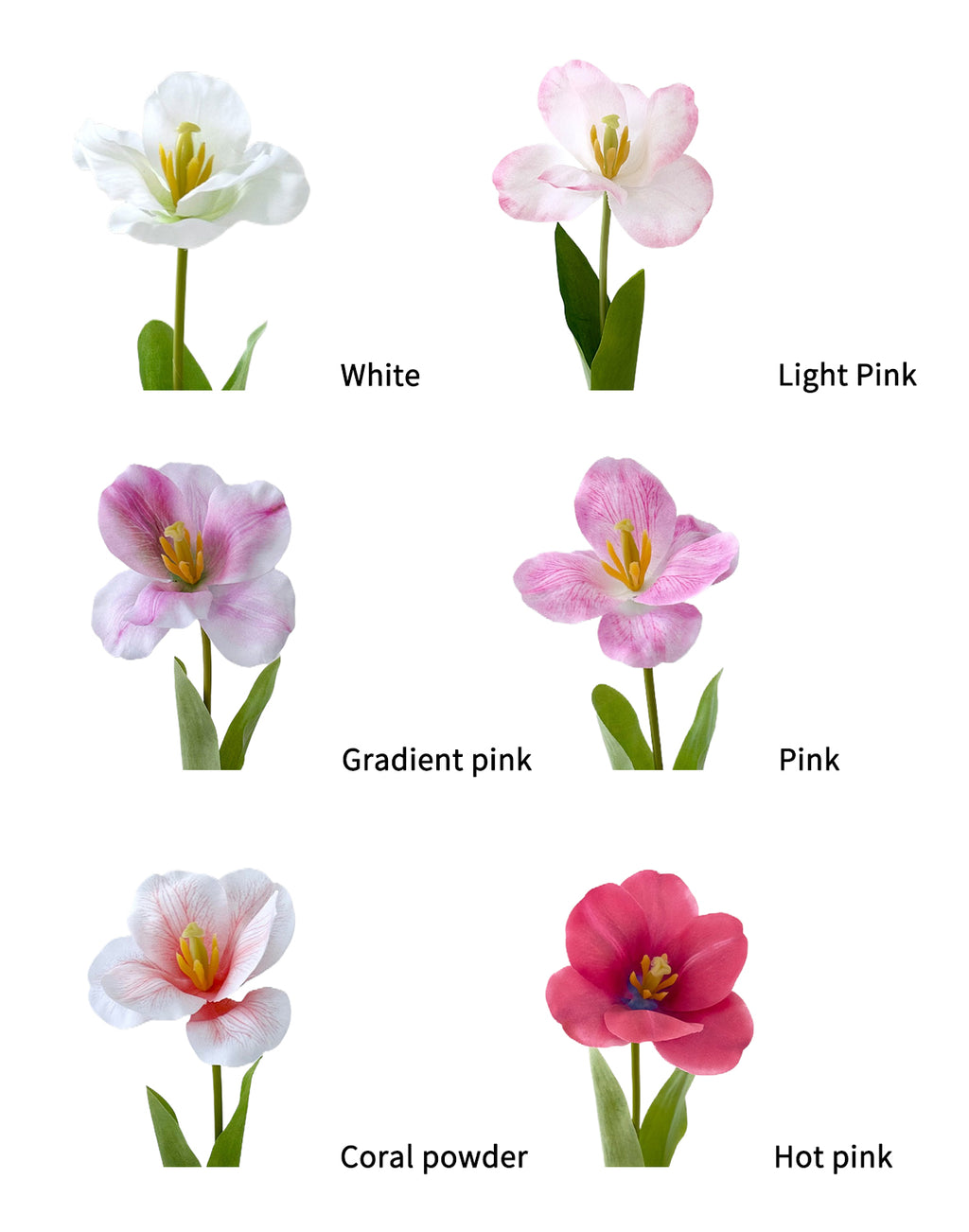 Artificial tulip flowers-24.4"