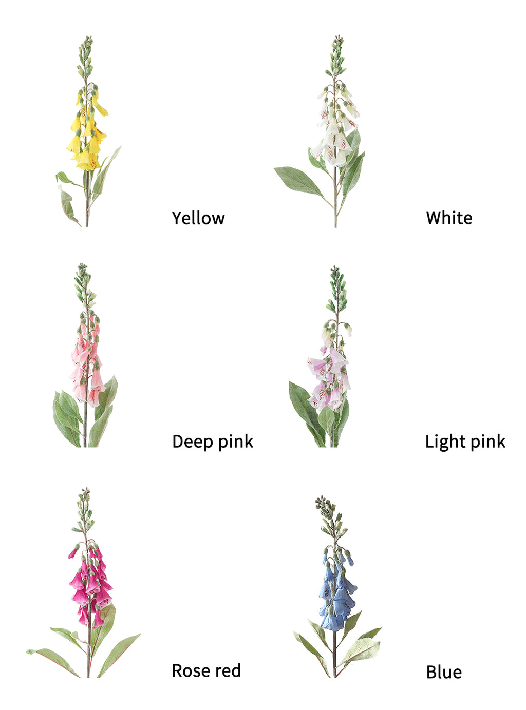 Faux Digitalis Flowers Artificial Foxglove-29.9"