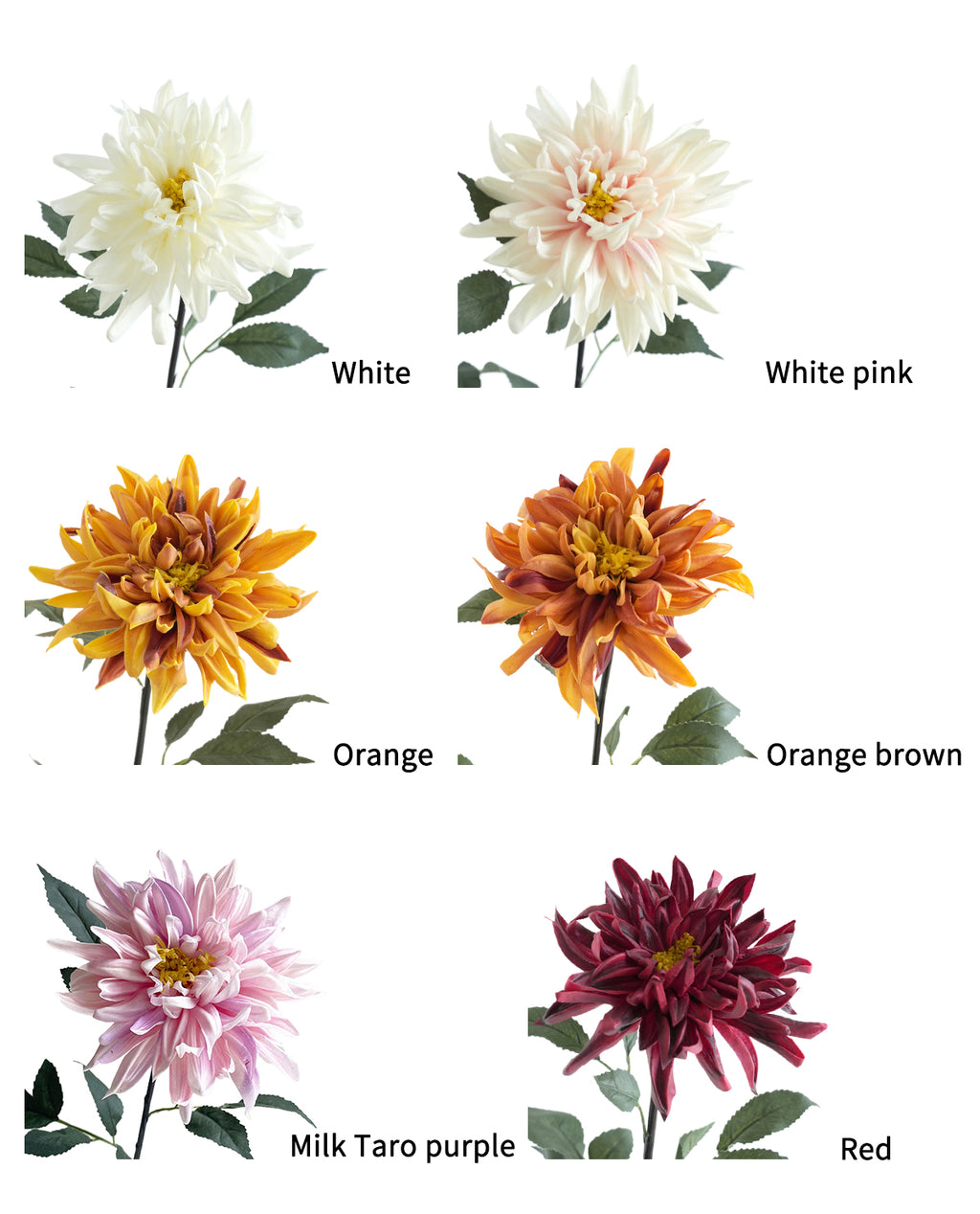 Artificial dahlias with a real touch-27.5"