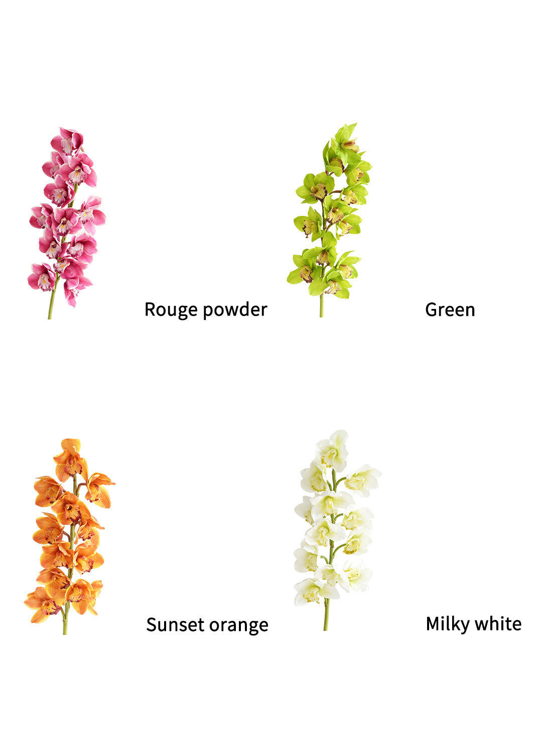 Large-sized artificial orchids with a realistic touch-37.4"