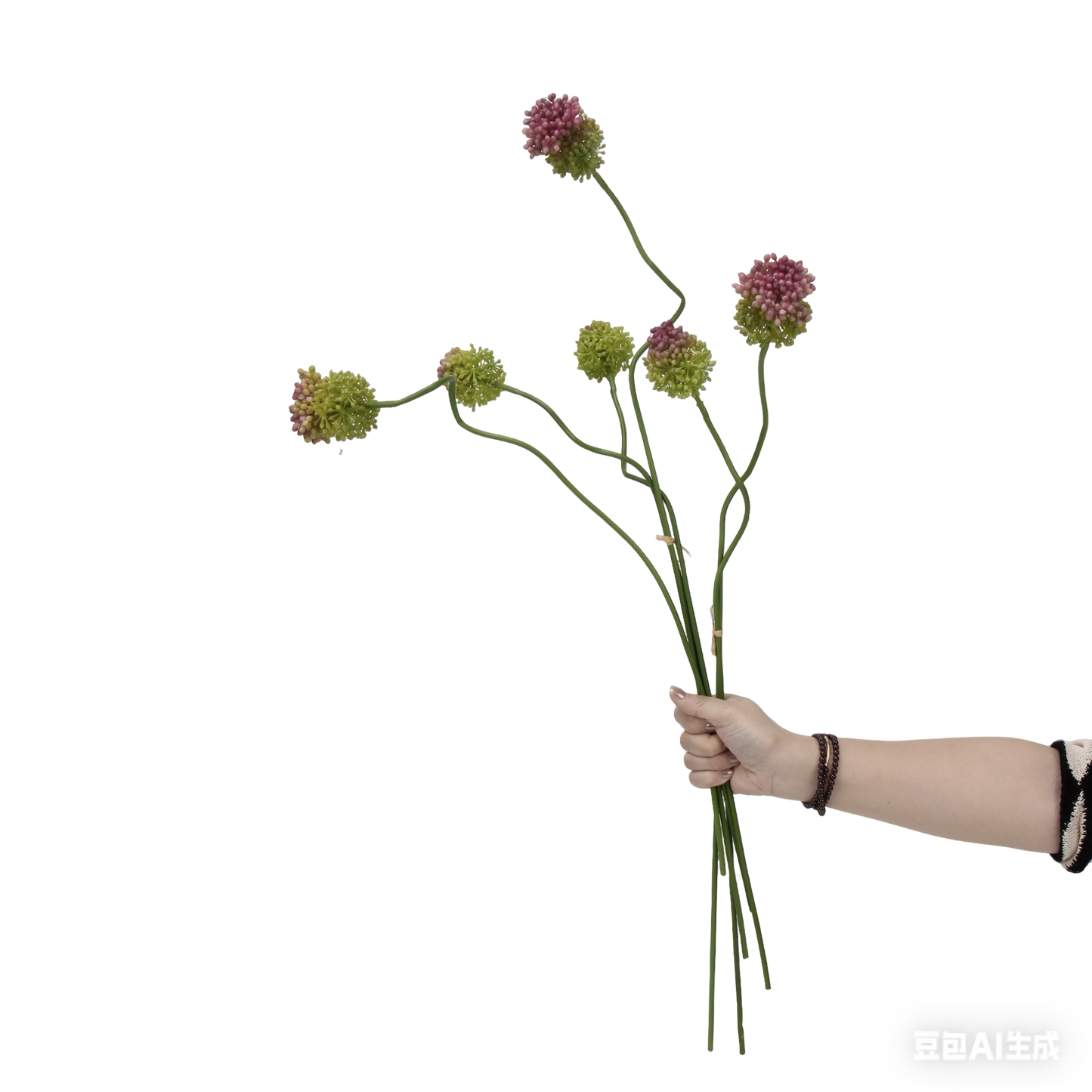 Faux Allium Bush - 27.8"