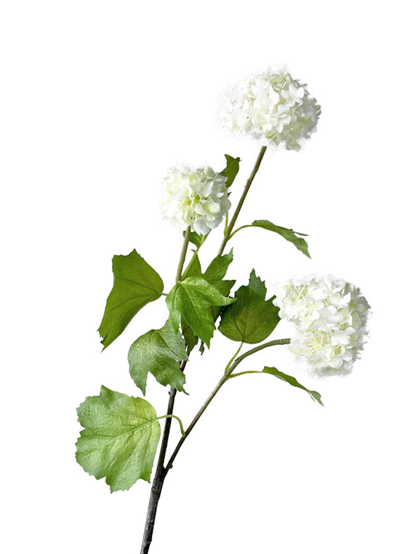Artificial simulated Viburnum macrocephalum flowers-27.5 "