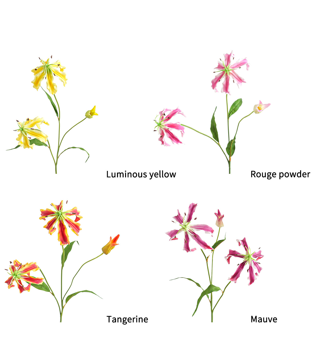 Realistic Artificial Gloriosa Lily -29.5"