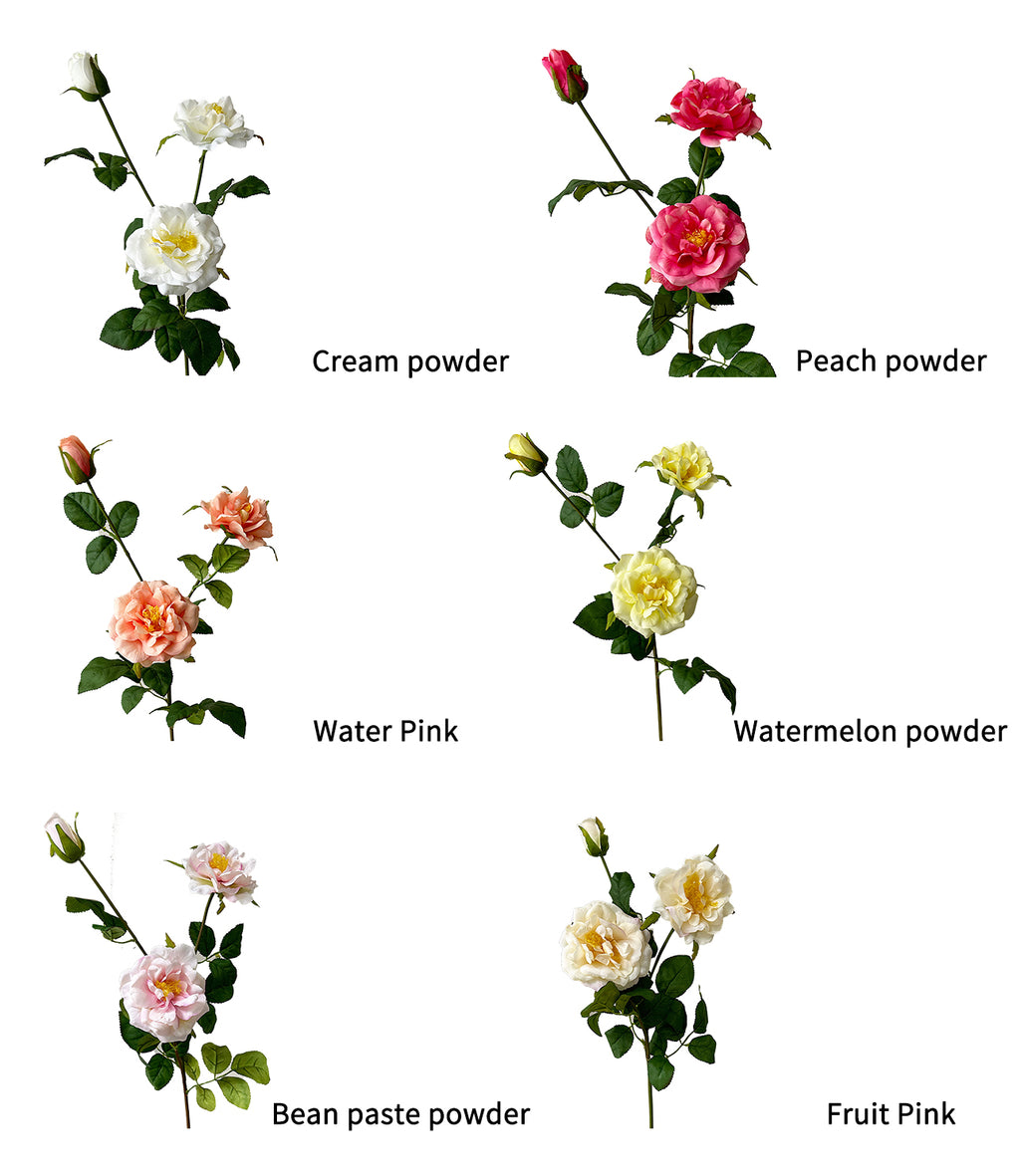 Artificial Rosa chinensis  -24.8"