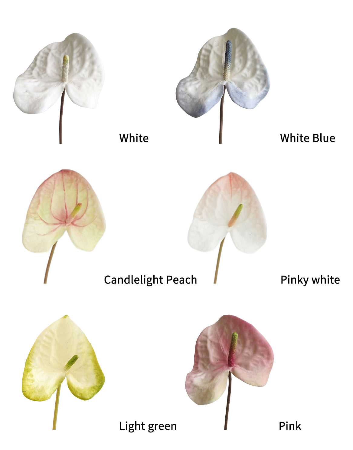 High-end Artificial Tropical Anthurium Flowers- 26.7"