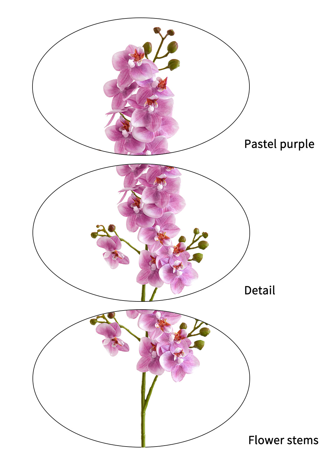 Real Touch Lavender Artificial Phalaenopsis Orchid  -27.5"