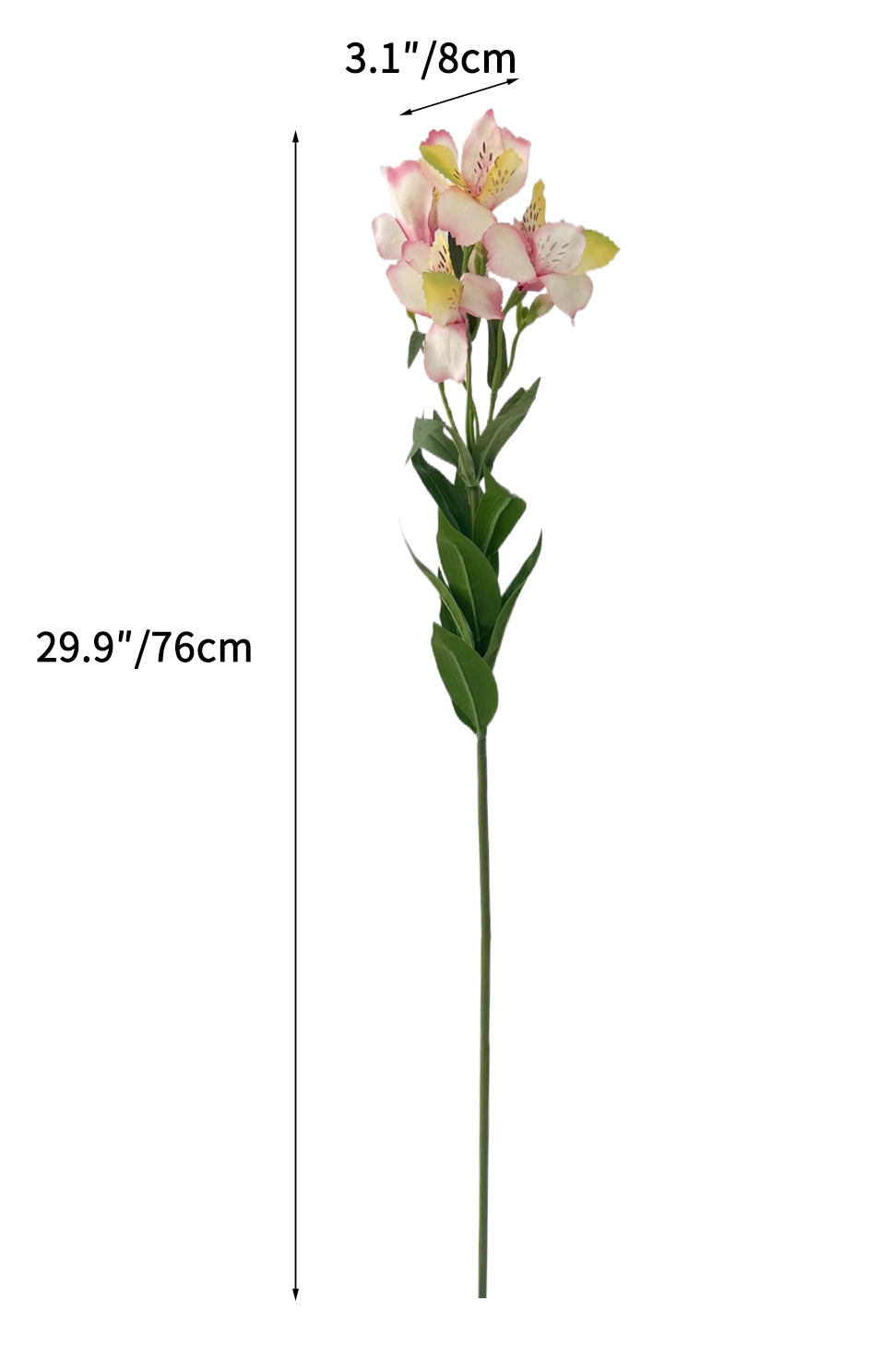 Realistic Artificial Alstroemeria for Stunning Decor -29.9"
