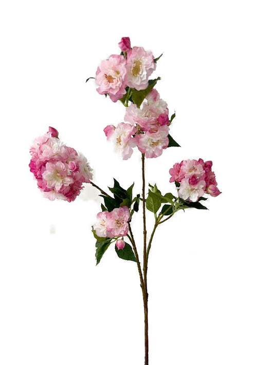 Artificial pink Nara cherry blossom flowers- 35.4"