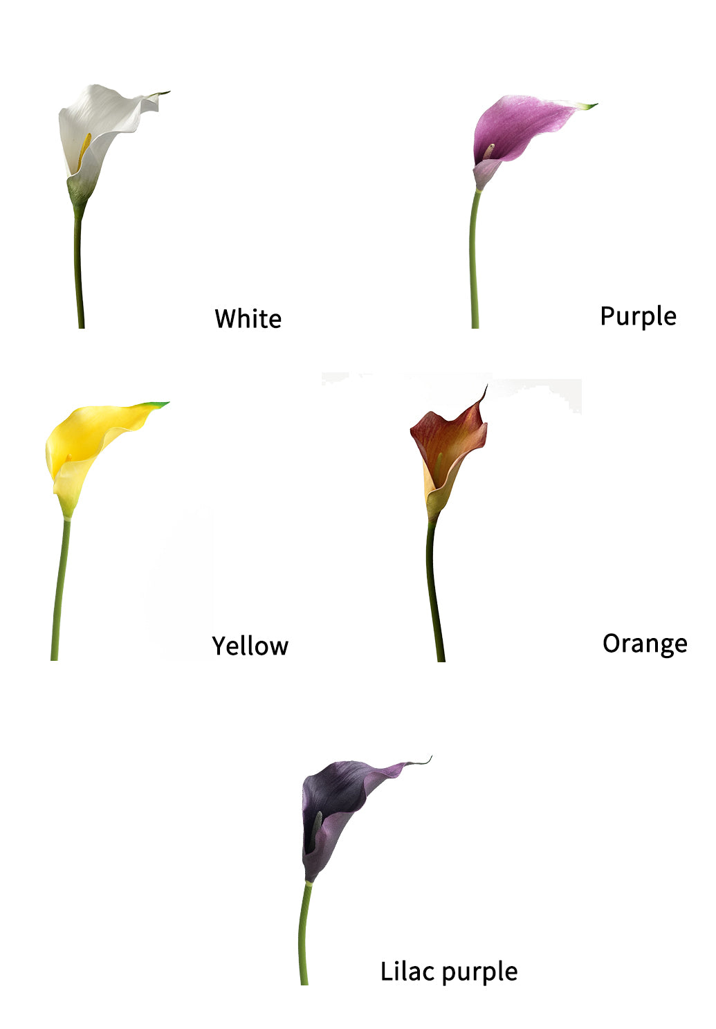 Large Fake Calla Lily with Gentle Hues -26.7"