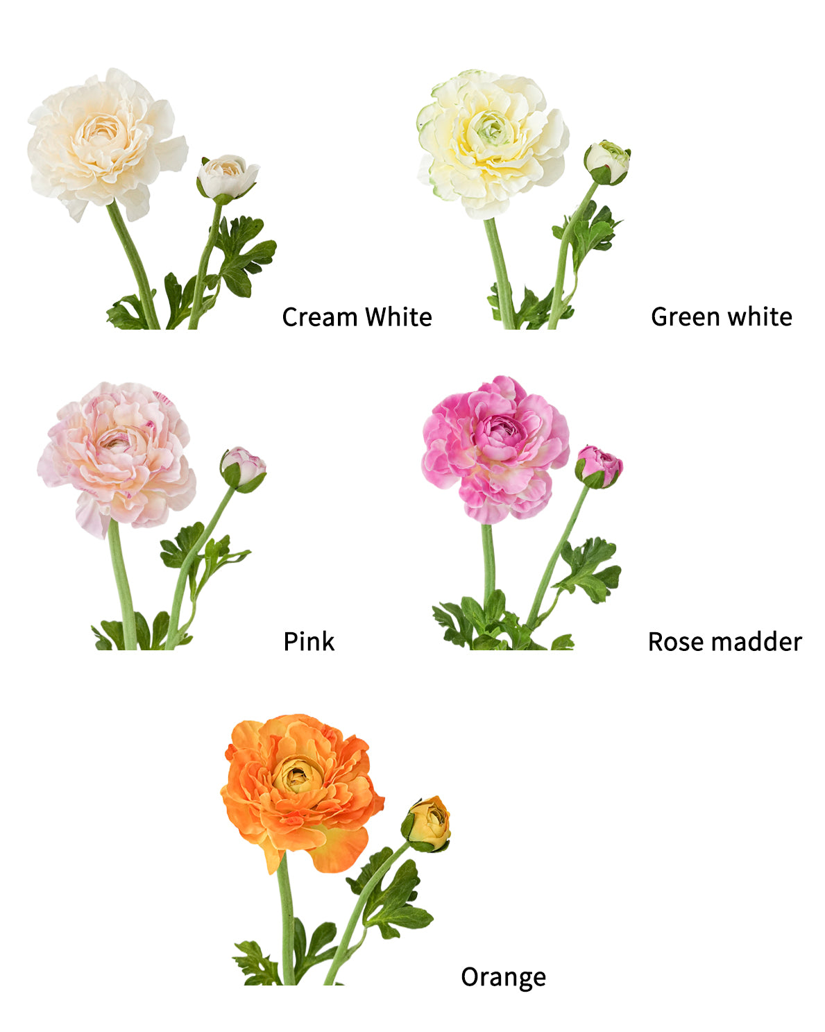 Faux Ranunculus Flower -20.8"