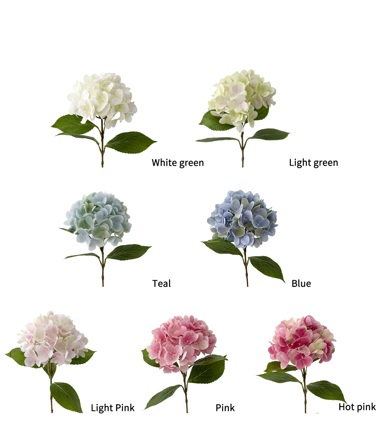 Realistic Artificial Hydrangea -24.4"