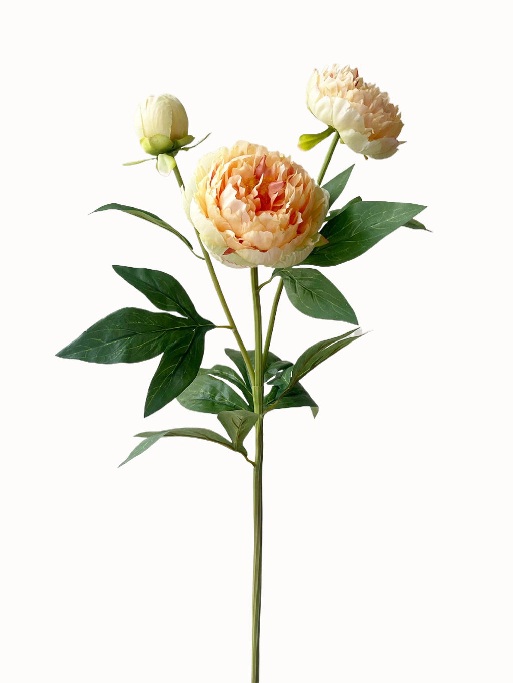 A bunch of artificial peony flowers with 3 blooms-29.5 "