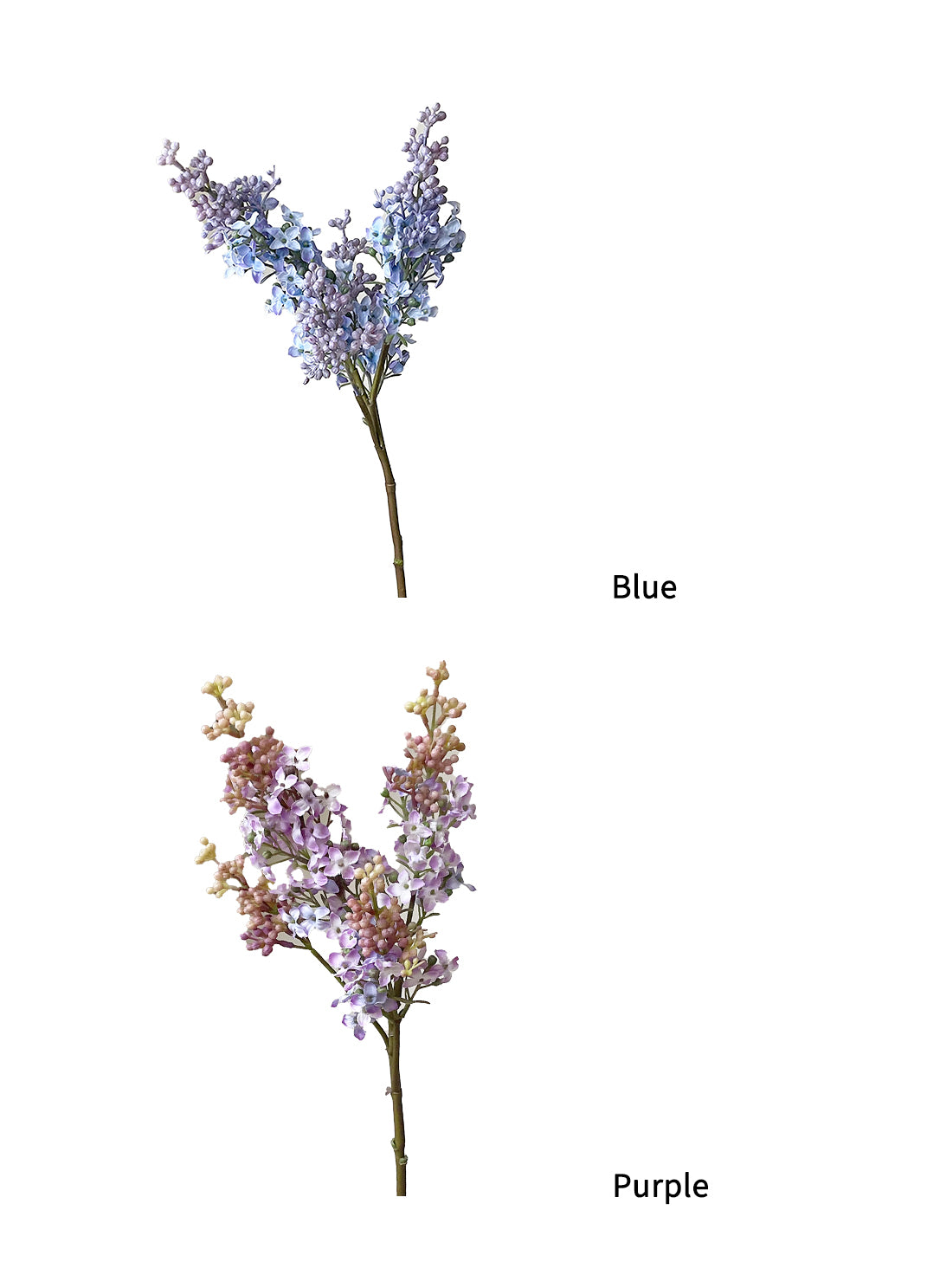 High-end and luxurious artificial lilac flowers- 26.77"