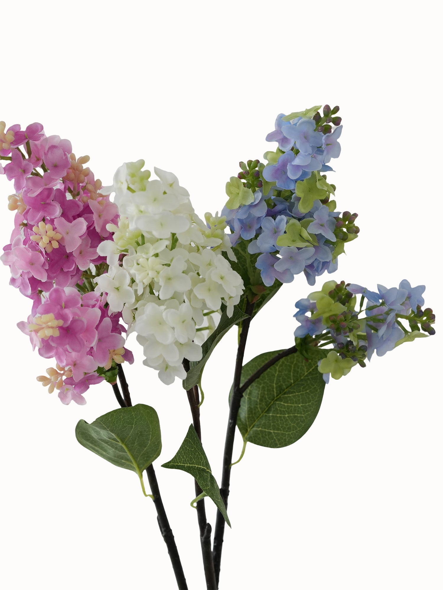 Artificial lilac flowers with short branches- 15.3"
