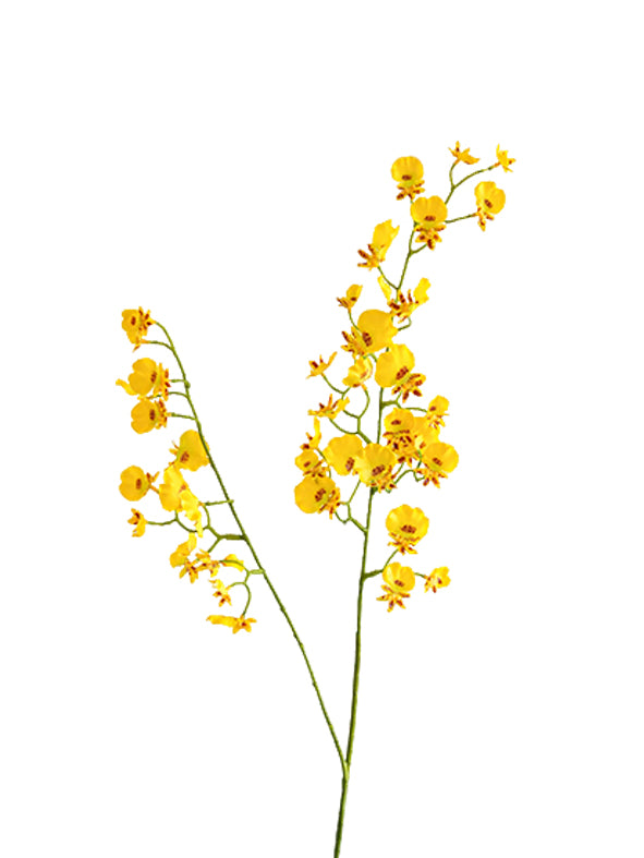 Artificial Dancing Orchids in Yellow-31.5"