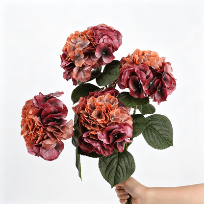 Premium Artificial Single‑Stem Large Hydrangea‑25.5"