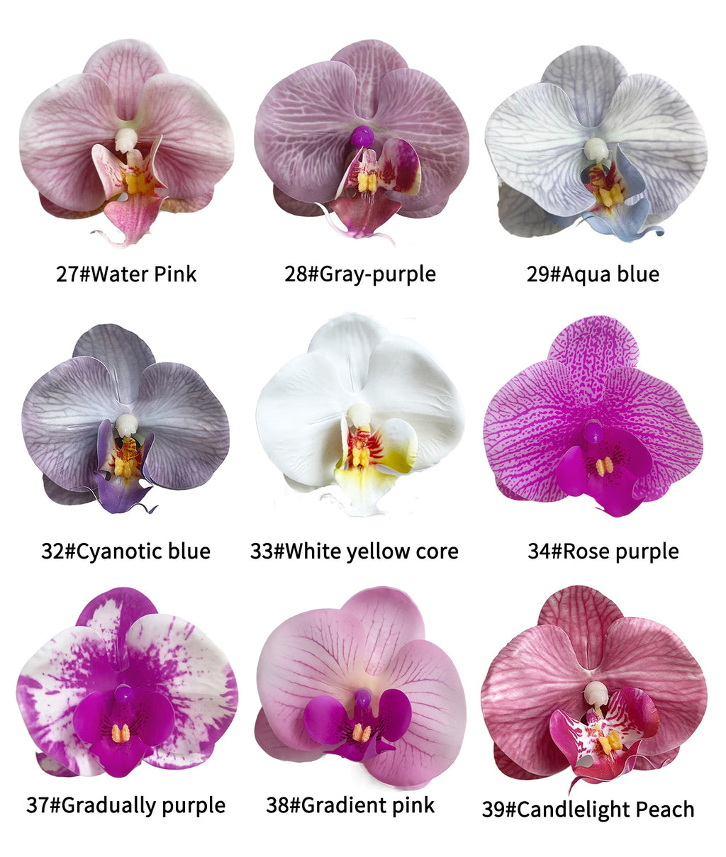 Petals of the simulated Phalaenopsis orchid -3.3"
