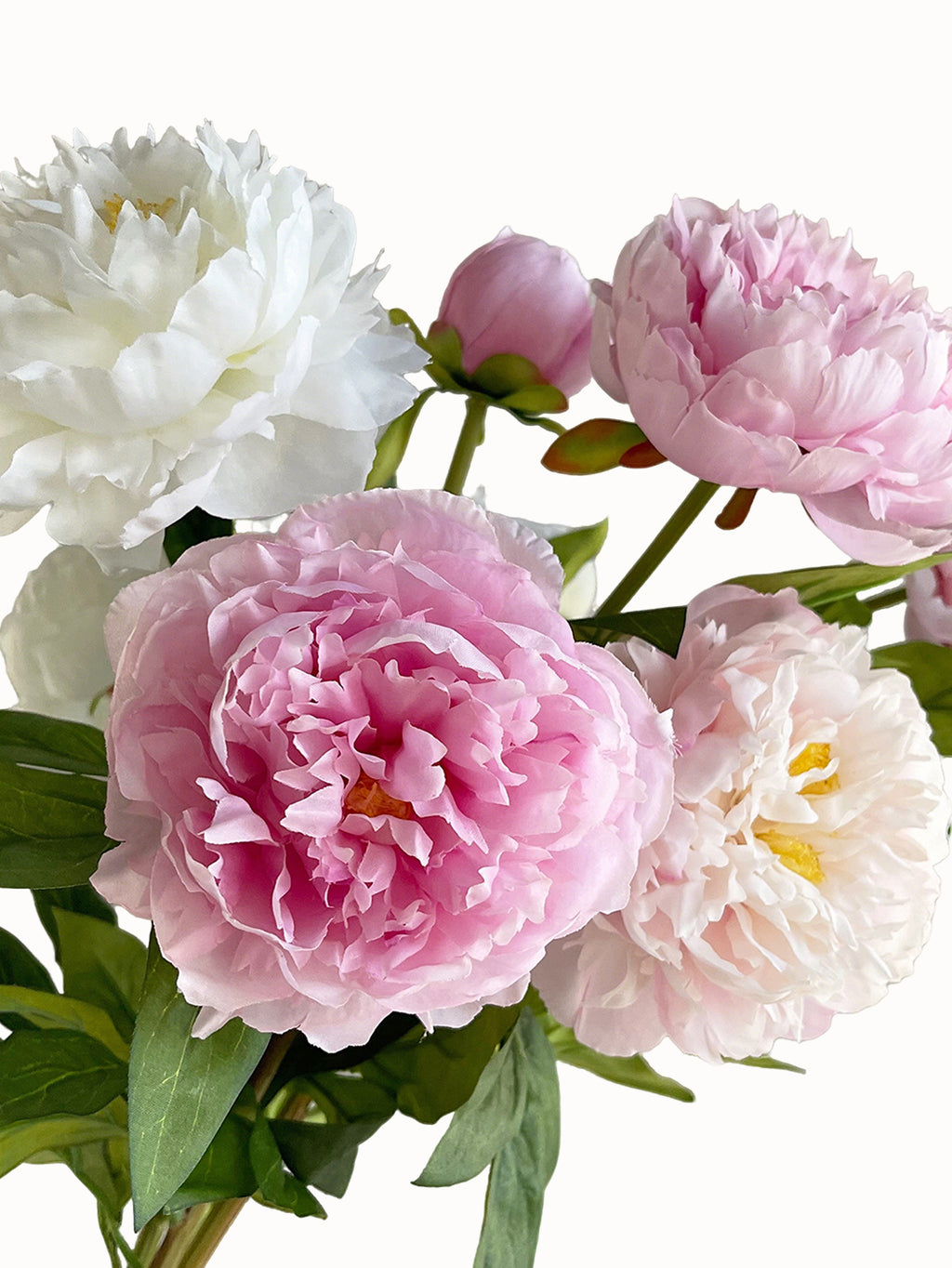 A bunch of artificial peony flowers with 3 blooms-29.5 "
